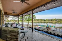 Waterfront Home- 2 Pools, Waterslide, huge boat dock and perfect layout!!