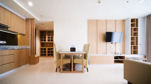 Best Location and Strategic 2Br at Praxis Apartment - Kitchens