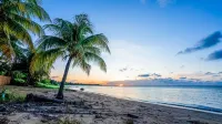 Charming Beachfront Cottage w/ Private Pool in Beautiful Sandy Bay, A/C and WiFi