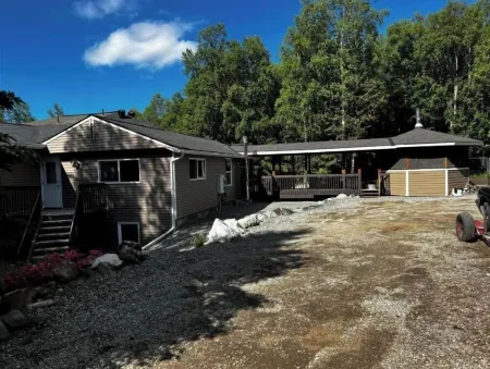 2 Bedrooms, Sleeps 6-8 with private deck, gym and game room. Near the trails. Отели рядом с достопримечательностью «Зоопарк Аляска»