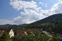 Le Cerisier: superb comfortable property with air-conditioned rooms and garden.