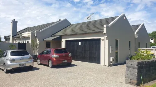 Down the steps. Two Bedrooms Lake views.