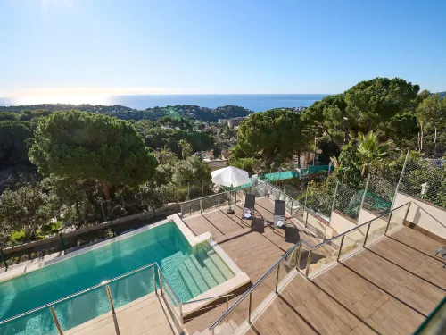 Beautiful villa with terrace near beach