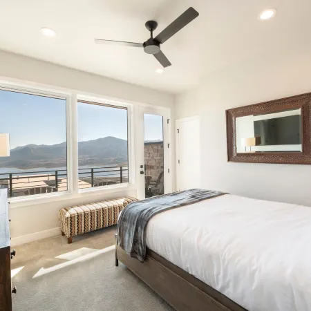 Summer Perfect at the Lake Expansive Views Large Patio Private Hot Tub Swimming Beach Hiking Biking