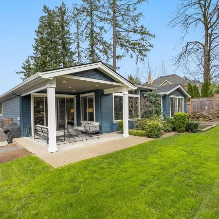 High End New Estate Home in Lake Oswego.  Private suite on 1st level w/o stairs.