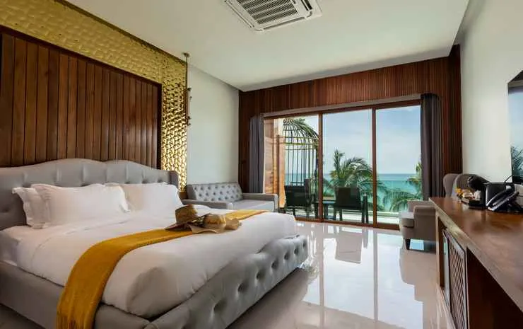 ห้องดีลักซ์เตียงแฝดพร้อมทางเข้าสระว่ายน้ำ