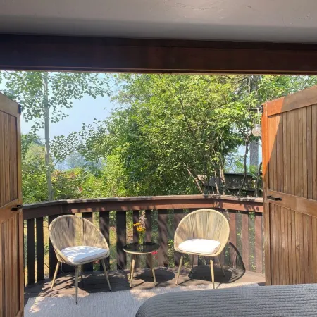 Cozy Cottage near Bigfork overlooking Flathead Lake in our Cherry Orchard