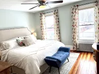 ✧ Bright East Side 4BR ✧ Walk Downtown & Track ✧