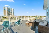 April-May Sale-1 blk 2 beach-sunset deck-Dogs OK-partial gulf views-2 masters