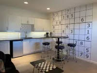 Gamer's Lounge! Arcade, Board Games, King Bed!