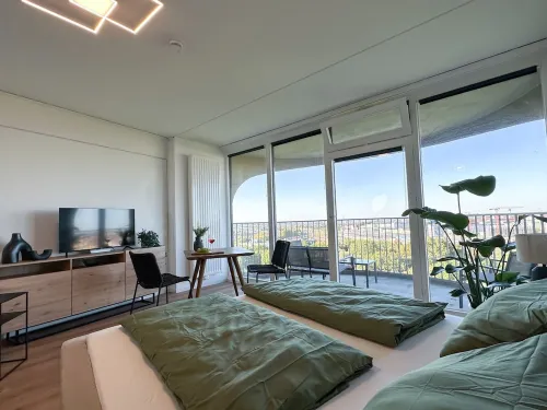 ☆Bright apartment☆Wide view☆12th floor☆Netflix☆Center☆