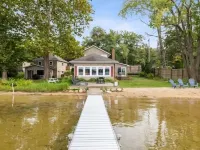 Lakefront Home - Pontoon & Private Beach - Minutes to Breweries, Shopping & More