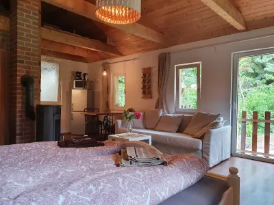 lovingly furnished cottage with terrace in the countryside