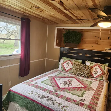 Private Home in Garrett County, surrounded by trees, fields  and farmland.