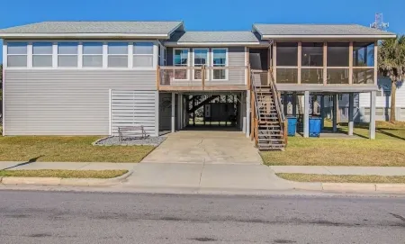 Private Pool at Livin' Is Easy  Spacious 5-bedroom in charming Edisto Beach, SC