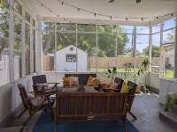 Lovely basement apartment with covered outdoor patio.