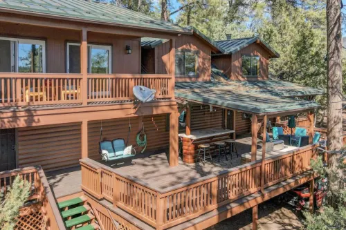 Spacious Deck and Game Room - Charming Mountain Hideaway