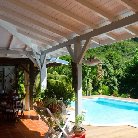 Bohemian tropical cottage, homestay 5 minutes from the Diamant beach ...