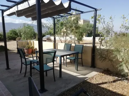 Peace and views in this off the beaten track chalet, set in the tabernas desert.