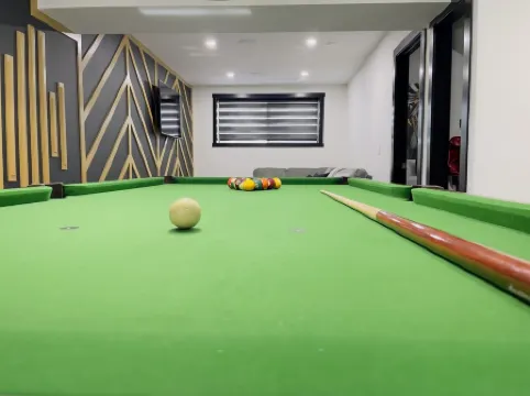 Designer suite with a Pool Table/Xbox/Arcade/Jumbo Jenga