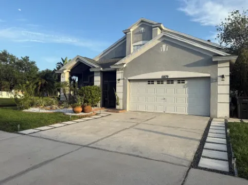 Relax in my calm and stylish space. Enjoy the relaxing lakeview and heated pool.