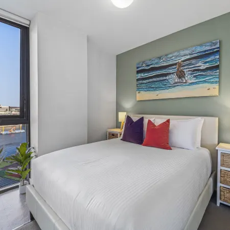 Docklands Waterfront Elegance with Cityscape Views
