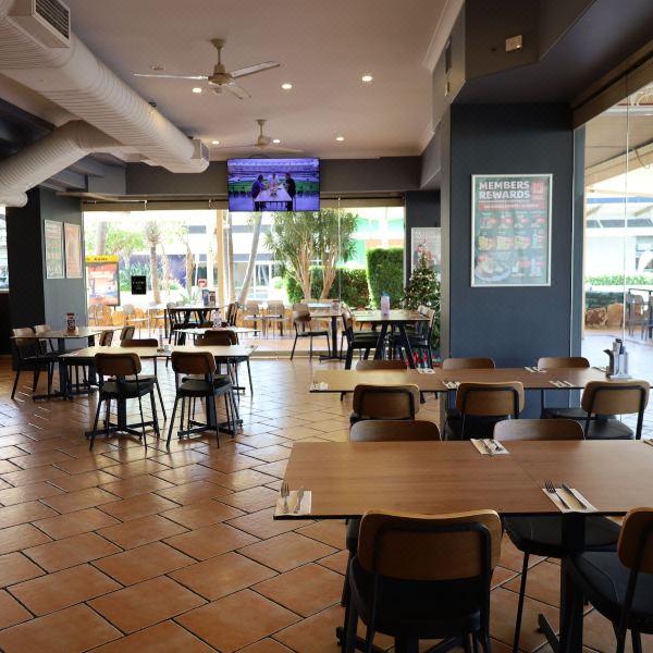 Restaurant and dining area at accommodation in Dalby, Queensland