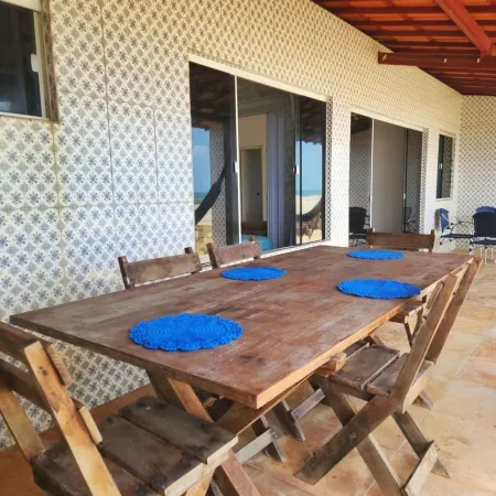 Casa P na Areia com Piscina e Ar em Morro Branco