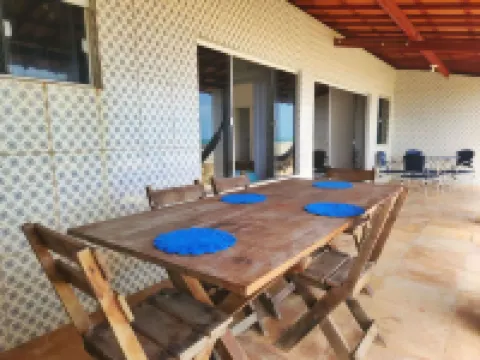 Casa P na Areia com Piscina e Ar em Morro Branco