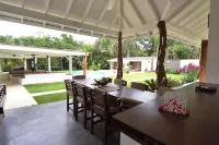 Las Terrenas Front Beach and Garden Villa with Private Staff
