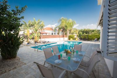Outdoor Swimming Pool Ayia Napa Holiday Villa at26 Photo
