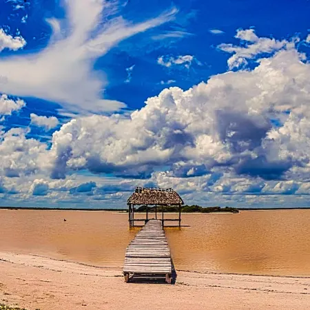 Beachfront Palapa in El Cuyo, Best Views