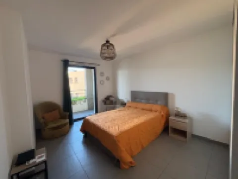 Standing apartment seen on sea