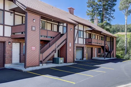 True ski-in/out two-level condo BH. Perfect for two families with a king suite.