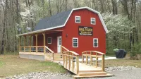 Enjoy a Secluded Amish-Built Cabin with Pond & Firepit on 6 Private Acres