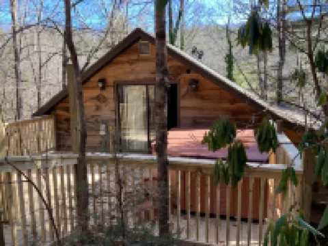 HootOwl Cabin Mountains, Trails and Huge Hot Tub under the Stars! Hotels in Edneyville