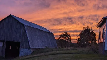Rv boondocking spot on our 165 acre farm with salmon river!