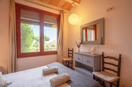 Eco country house near Costa Brava. Garden, pool and views
