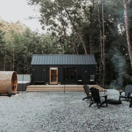 The Tiny Cabin At Hurdle Mills - Sauna,Hot Tub, Cold Plunge