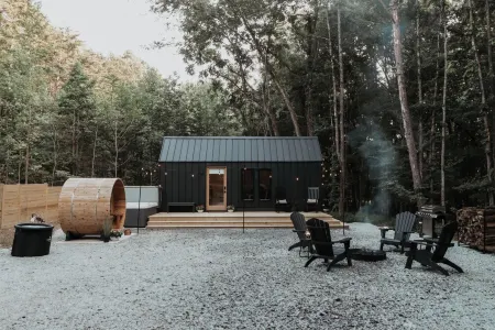 The Tiny Cabin At Hurdle Mills - Sauna,Hot Tub, Cold Plunge