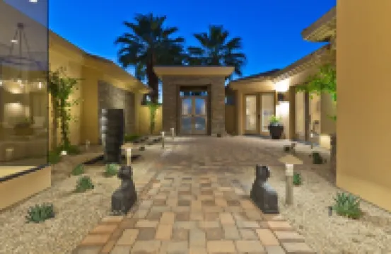 Stunning Contemporary Estate on PGA West w/Spectacular Lake Views Pool & Spa