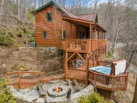 Charming Log Cabin with Game Room and Hot Tub - Inviting Mountain Retreat