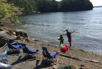 Hot Tub, Sauna and Private Beach Retreat - Stunning Cedar Ranch