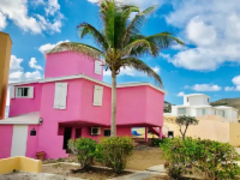 Oceanfront 2 Bedroom Villa in Guana Bay Sint Maarten; Ocnfrt Deck