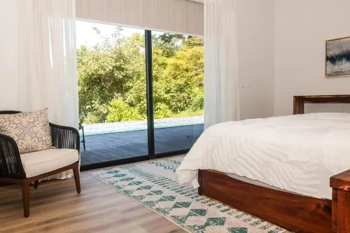 Villa with Stunning Isla Tortuga Seaview, Near Curu Park & Ferry in Blue Zone