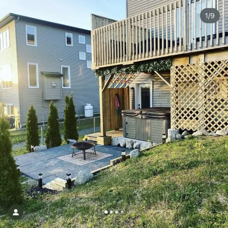 The Governor's Suite - An executive oasis featuring a hot tub, fire pit and BBQ!