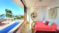 Private Infinity Pool Ocean View Penthouse Loft Beach+Romantic Safe Loc