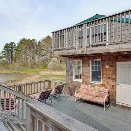 Peaceful Wells Retreat w/ Deck & Water Views