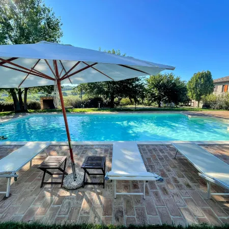 Detached Villa with Games Room, Pool, and Panoramic Views in San Damiano