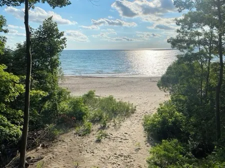 Angola on the Lake Beach House Spacious 4BR  private beach wrap-around porches